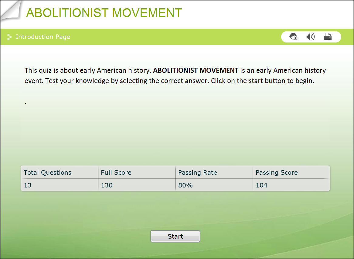 Abolition Movement Interactive Quiz Online For Kids Activities