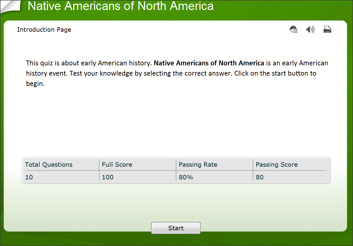 Native American History Trivia -Online Quiz Questions Printable 