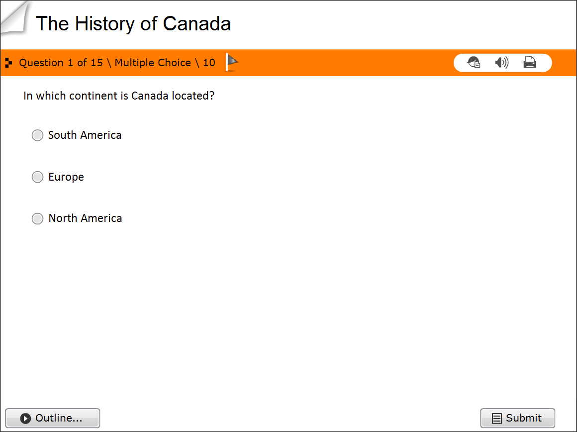 Study with Free Quiz Online- The History of Canada Country